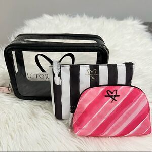 Victoria’s Secret trio makeup cosmetics bags set
